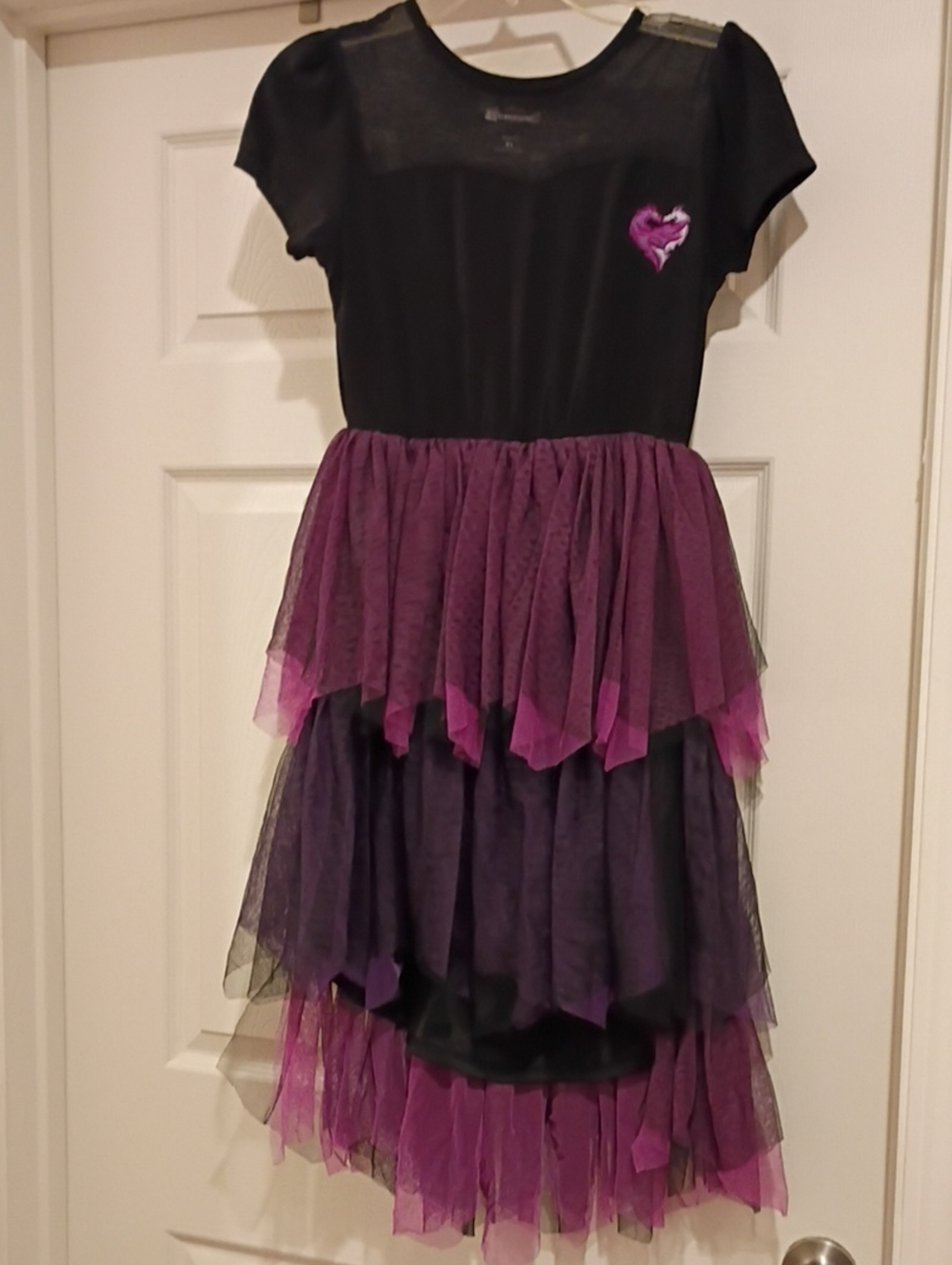 Girls' Disney Black and Purple Tulle Halloween Costume Dress